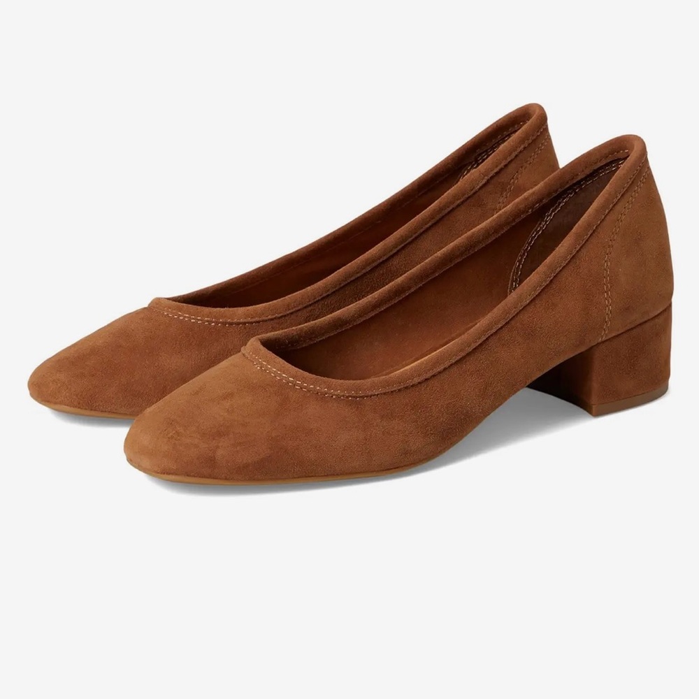 Steve Madden Brown Suede Block Heel, Like-New, Size 8